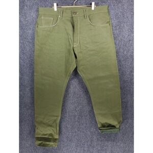 Railcar Rebels X060 Modern Straight 13.5 Oz Japanese Olive Warp Green Weft NWOT